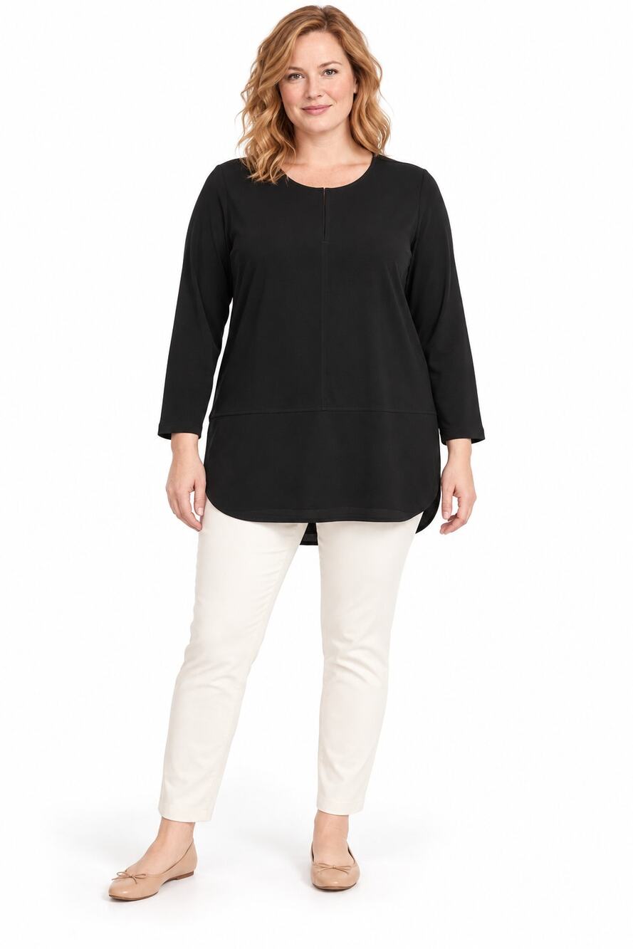 Lauren Ralph Lauren Black Long Sleeves Tunic Size XL